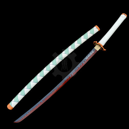 IRL Rengoku Nichirin Sword Anime Katana 1045 Carbon Steel Version