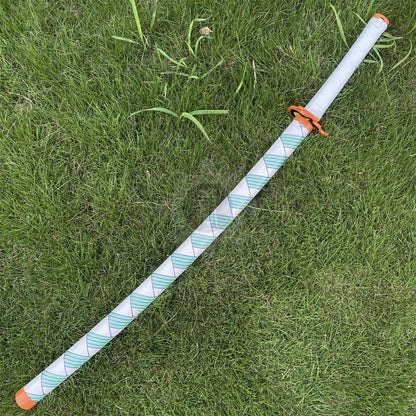 IRL Rengoku Nichirin Sword Anime Katana 1045 Carbon Steel Version