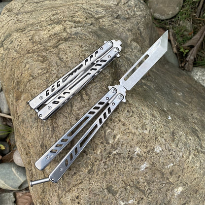 Blunt Blade Stainless Steel Balisong Butterfly Knife Trainer