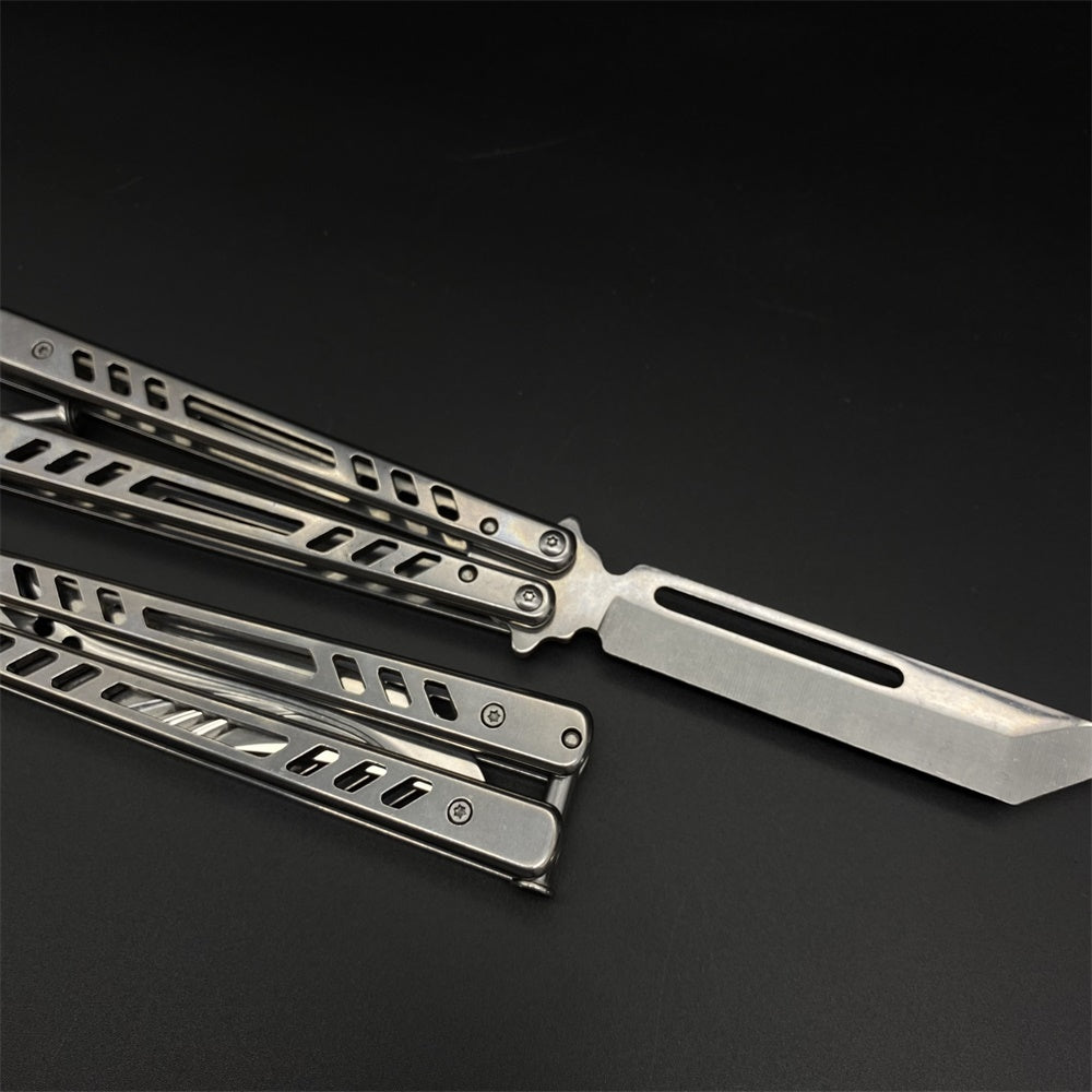 Blunt Blade Stainless Steel Balisong Butterfly Knife Trainer