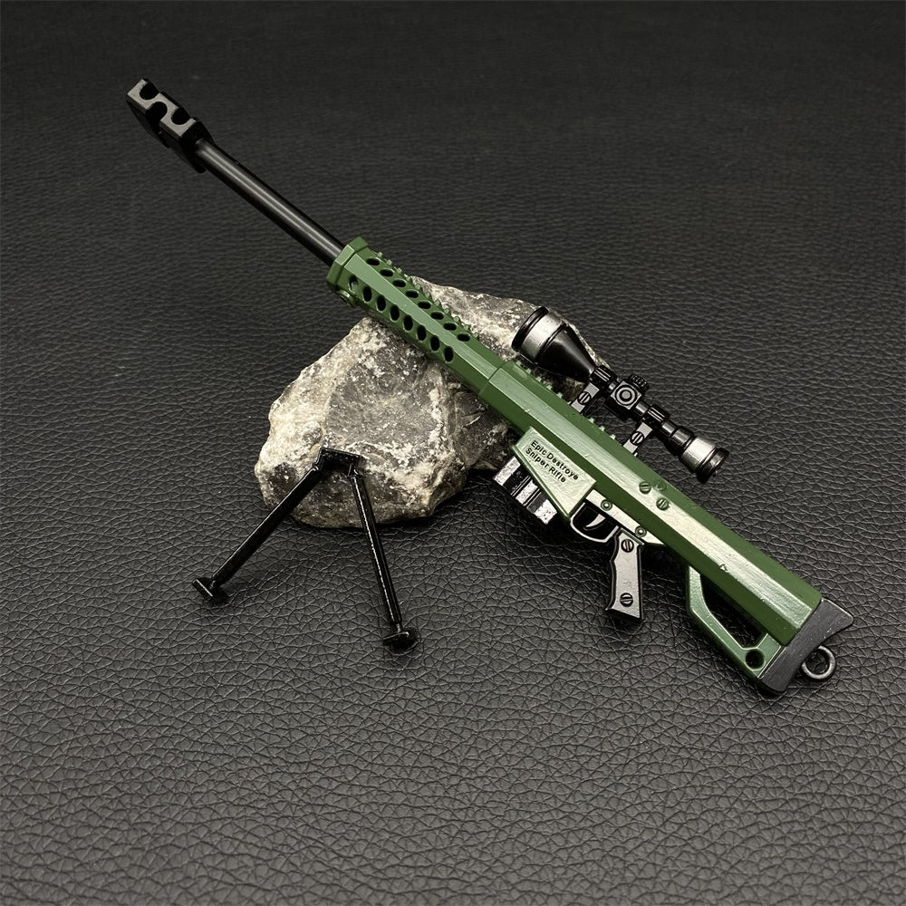 Miniature Metal Barrett Heavy Sniper Rifle 17.5CM/6.8"