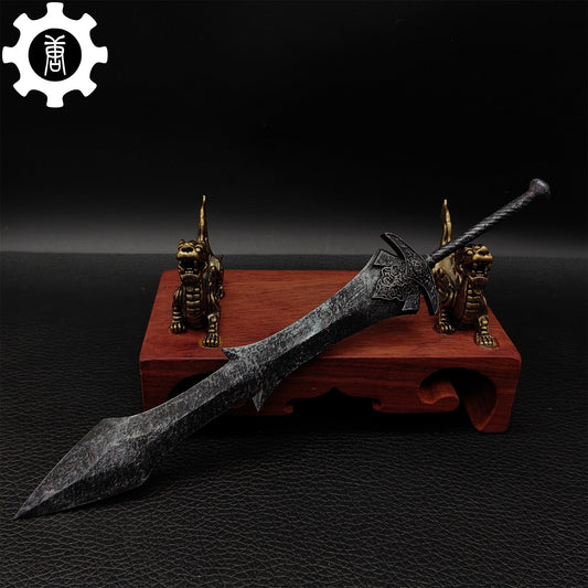 3D Printed 1: 12 Scale Black Knight Greatsword Replica