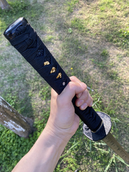 Black Dragon Katana Carbon Steel Samurai Sword