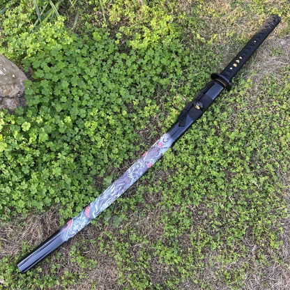 Black Dragon Katana Carbon Steel Samurai Sword