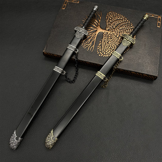 'The Lost Tomb' Zhang Qiling's Black Gold Ancient Blades Metal Replica