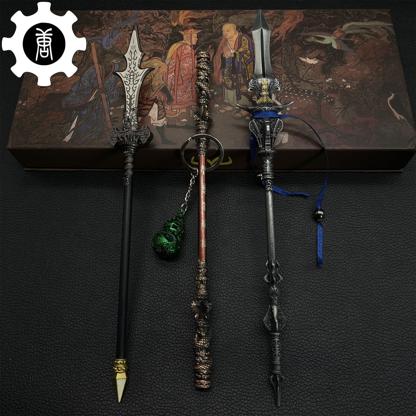 Sun Wukong And Yangjian Weapons Replica 4 In 1 Gift Box