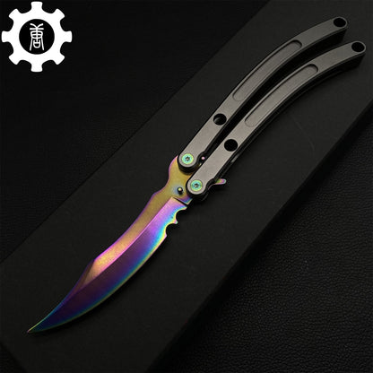 Black Market Butterfly Knife High-End CNC Balisong Trainer