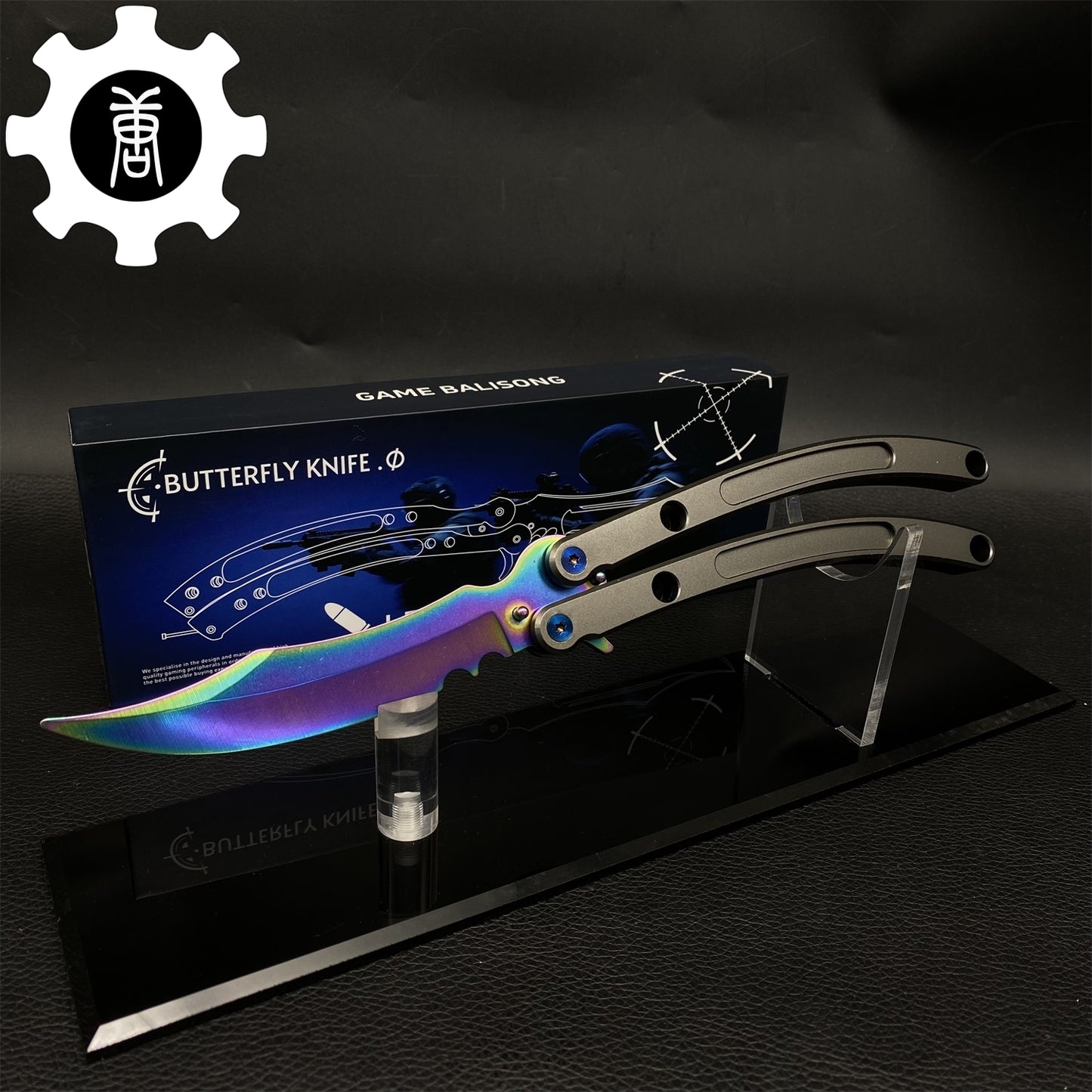 Black Market Butterfly Knife High-End CNC Balisong Trainer