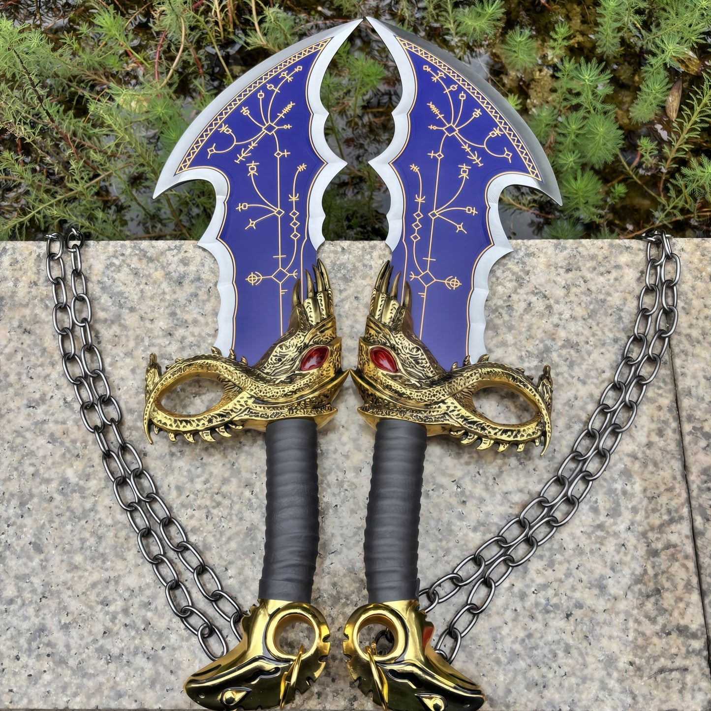 Blades of Chaos Life-size Metal Replica