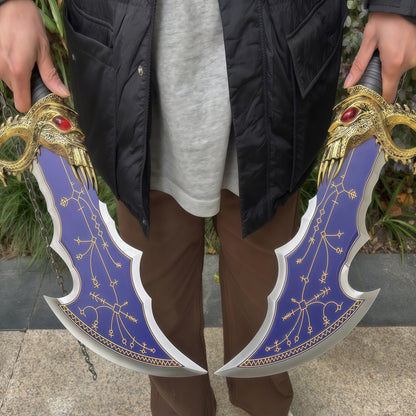 Blades of Chaos Life-size Metal Replica