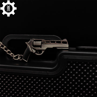 12 In 1 Metal World Famous Pistol Revolver Gun Keychain