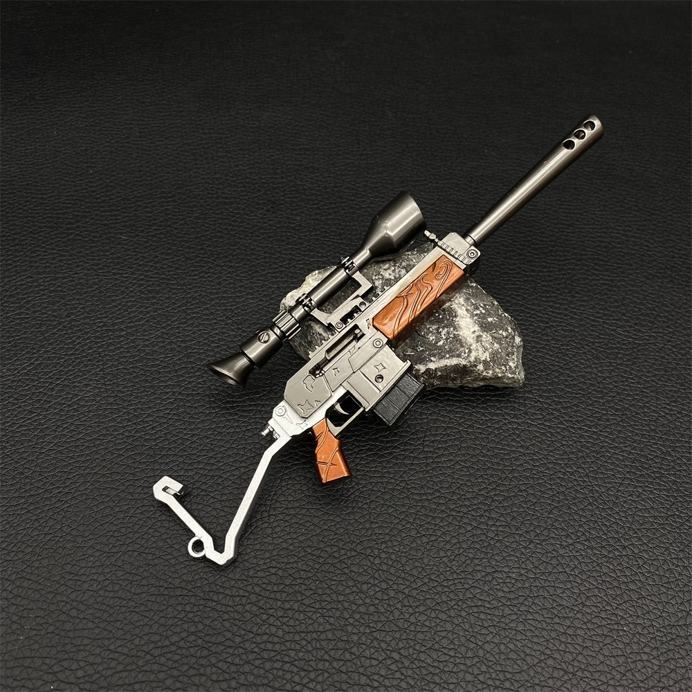 Miniature Metal Burst Assault Rifle With Telescope 17CM/6.7"