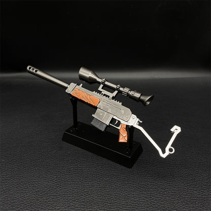 Miniature Metal Burst Assault Rifle With Telescope 17CM/6.7"
