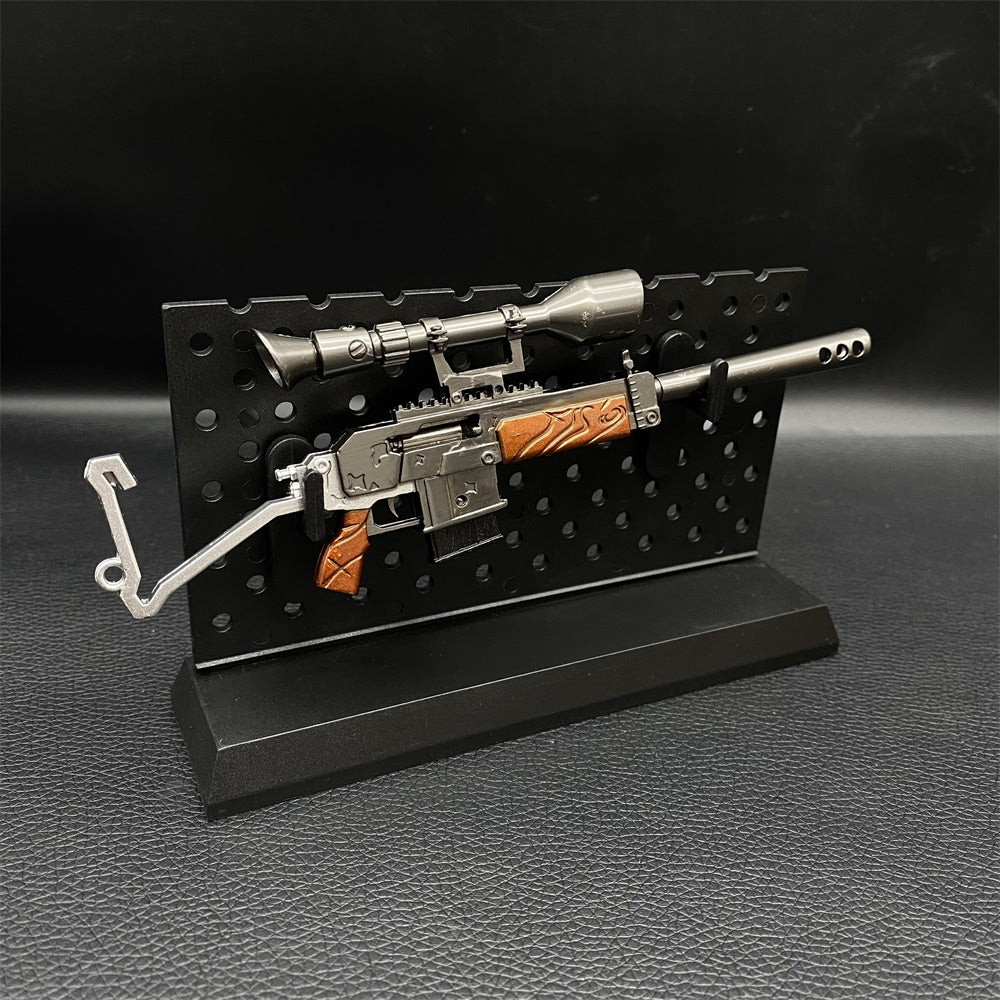 Miniature Metal Burst Assault Rifle With Telescope 17CM/6.7"