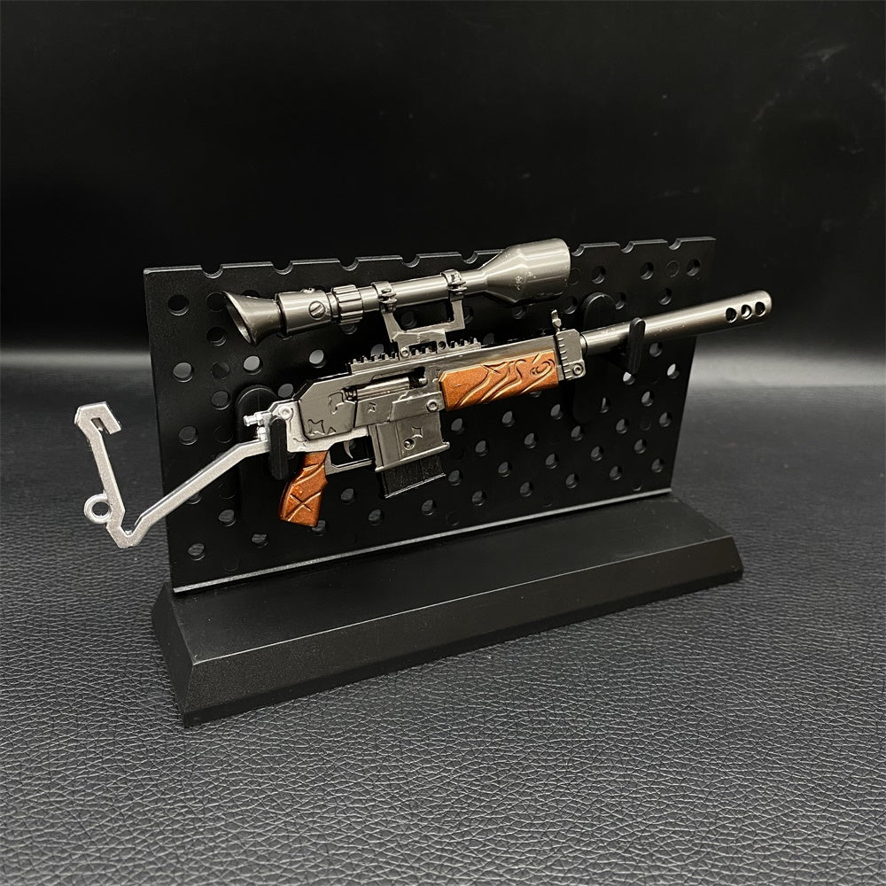 Miniature Metal Burst Assault Rifle With Telescope 17CM/6.7