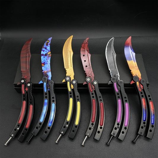 Global Offensive Game Butterfly Knife Blunt Blade Trainer Replica