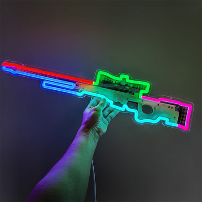 Customized CSGO AWP Rare Skin Neon Light Wall Decor