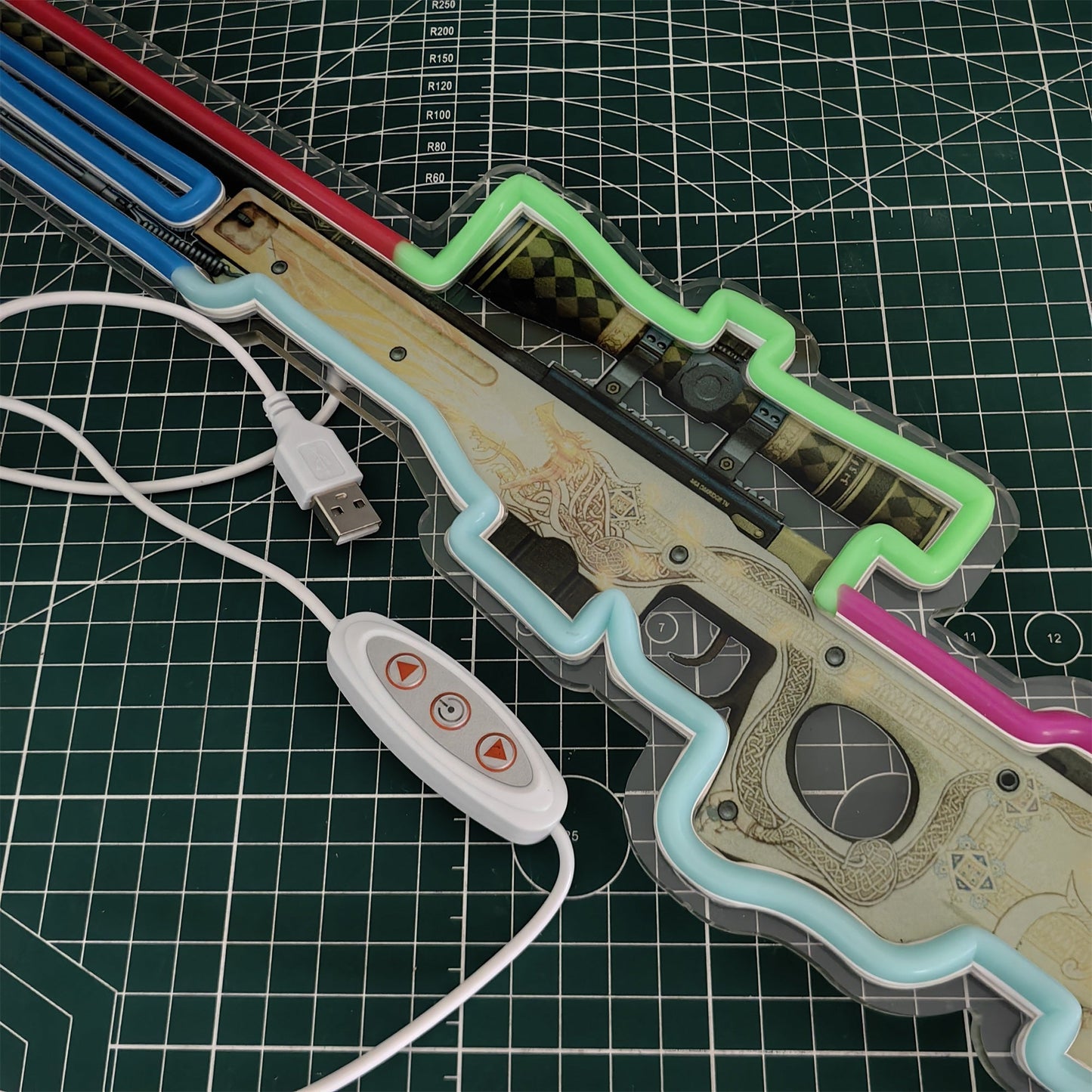 Customized CSGO AWP Rare Skin Neon Light Wall Decor