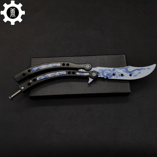 Game Butterfly Knife Azure Dragon Balisong Trainer