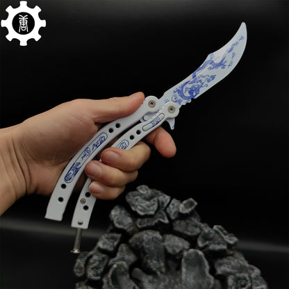 Game Butterfly Knife Azure Dragon Balisong