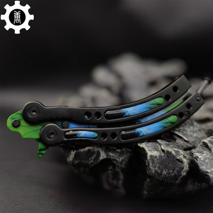 Gamma Doppler Phase 4 Balisong Game Butterfly Knife 