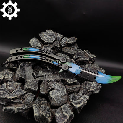 Gamma Doppler Phase 4 Balisong Game Butterfly Knife 