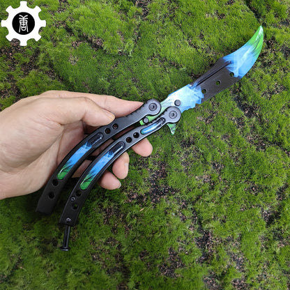 Gamma Doppler Phase 4 Balisong Game Butterfly Knife 