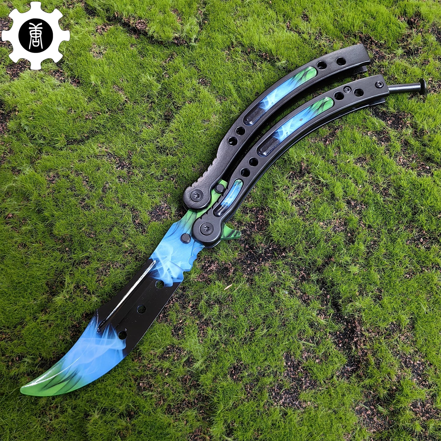 Gamma Doppler Phase 4 Balisong Game Butterfly Knife 