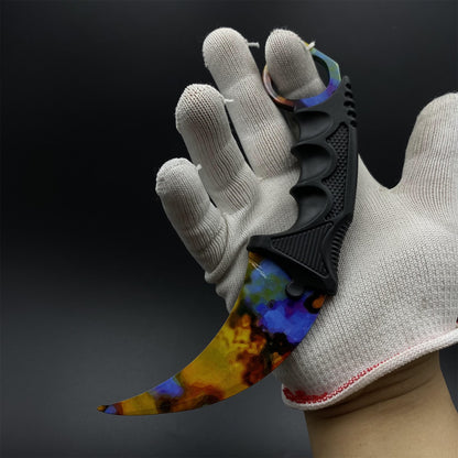 CS Karambit Case Hardened Skin Replica Dull Blade Trainer Knife