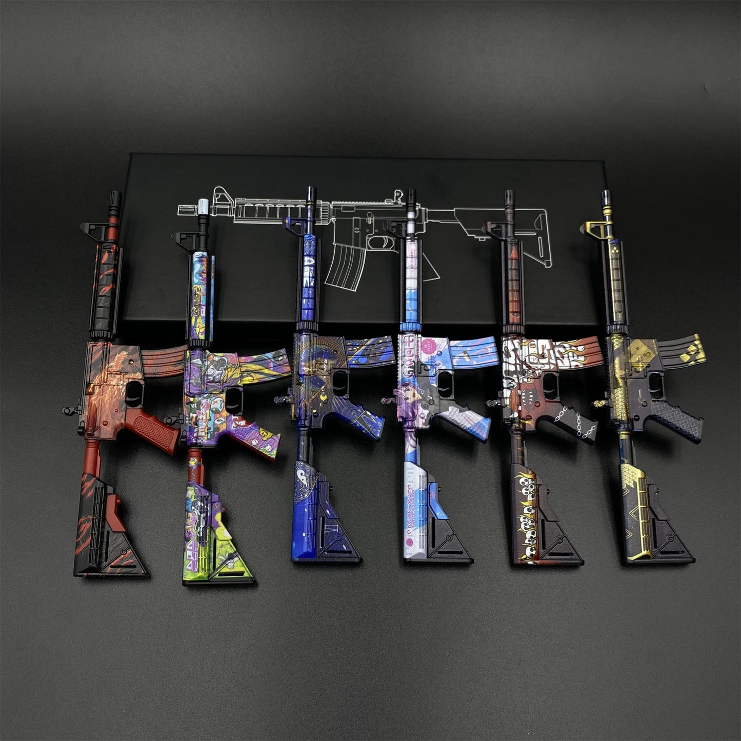 Hot Skin CS M4A4 Gun Miniature Collection