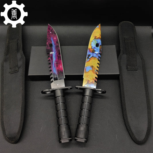 M9 Bayonet Case Hardened Galaxy Skin Sharp Blade Knife