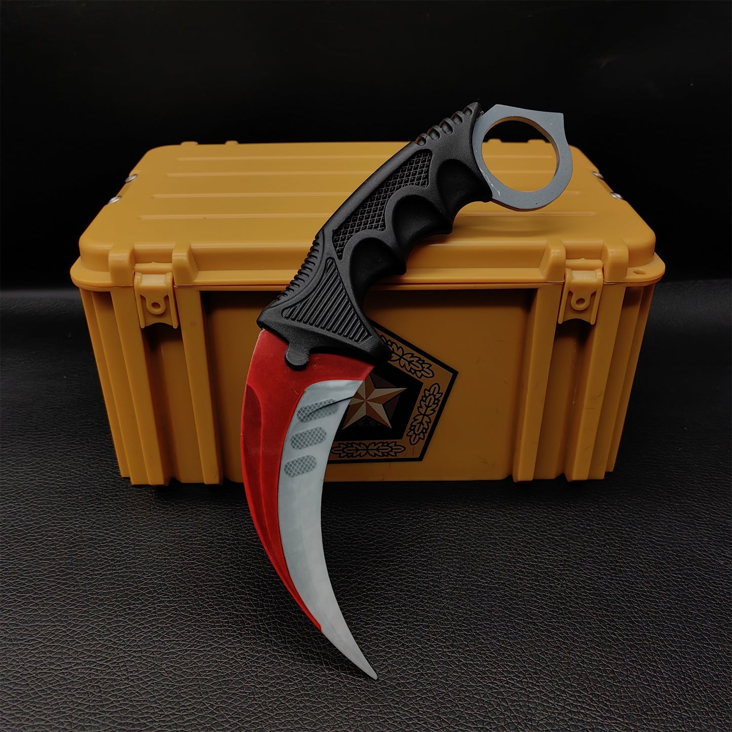 Lore Doppler Fade Autotronic Karambit Blunt Blade Replica With Gamma Case