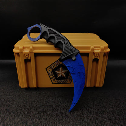 Lore Doppler Fade Autotronic Karambit Blunt Blade Replica With Gamma Case