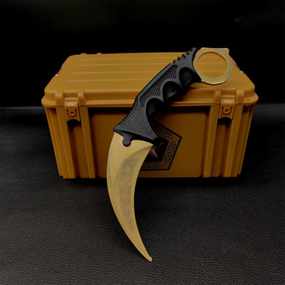 Lore Doppler Fade Autotronic Karambit Blunt Blade Replica With Gamma Case
