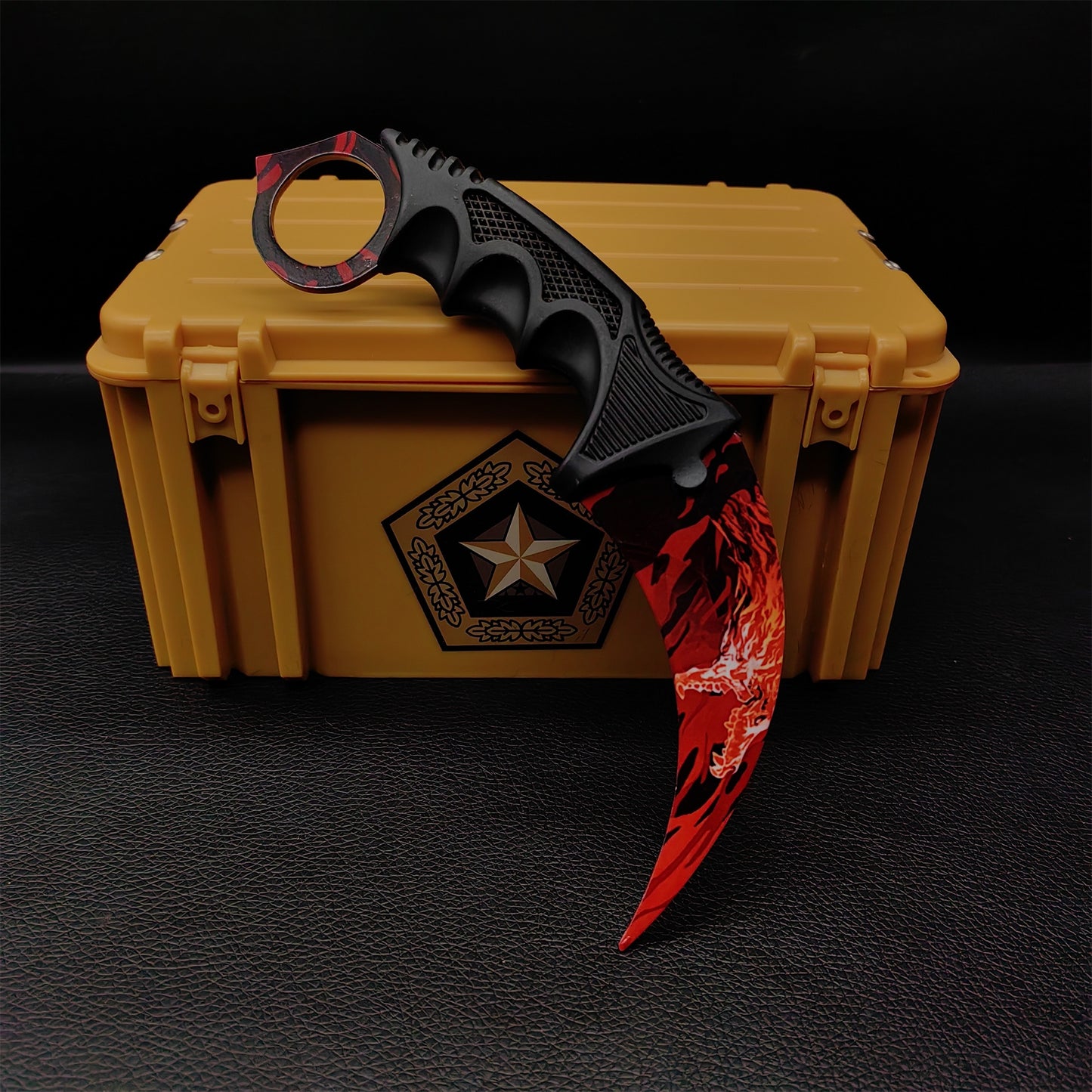 Lore Doppler Fade Autotronic Karambit Blunt Blade Replica With Gamma Case