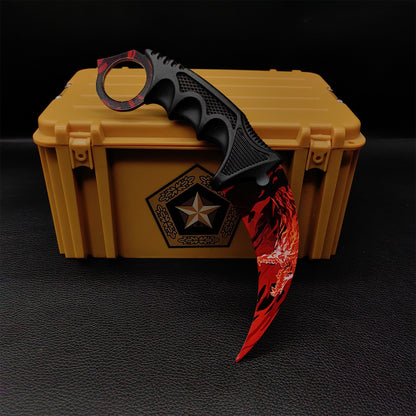 Lore Doppler Fade Autotronic Karambit Blunt Blade Replica With Gamma Case