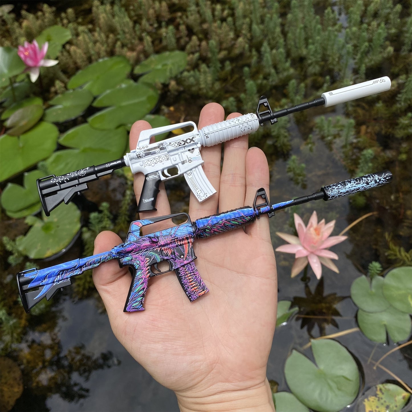 Top Rank Printstream Hyper Beast M4A1-S Gun Miniature For Collection
