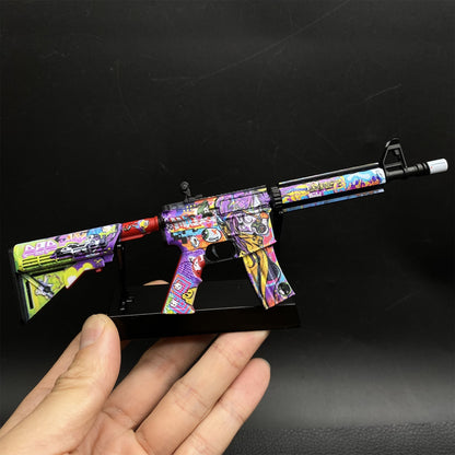 Most Popular Howl In Living Color Skin M4A4 Gun Miniature For Display