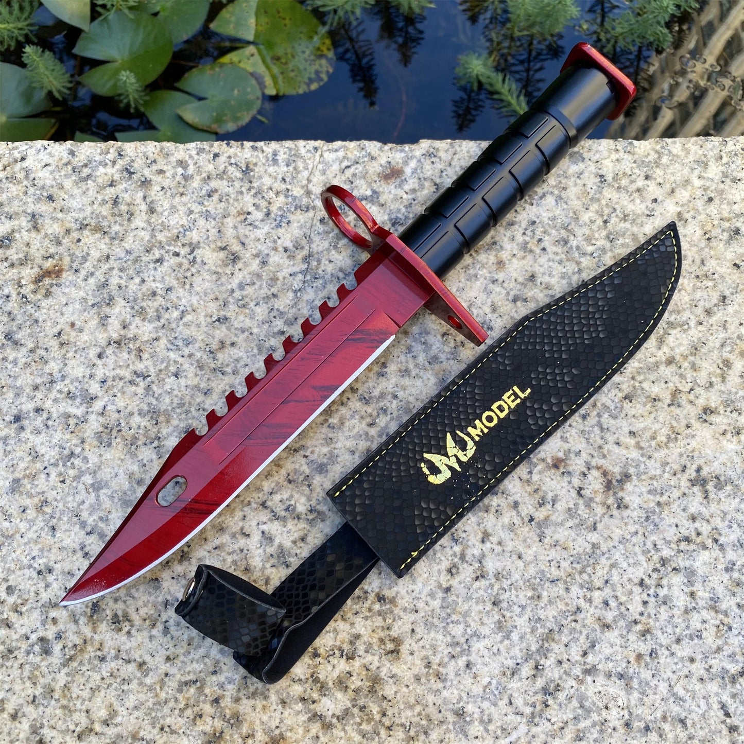 CSGO Full-Size Metal M9 Bayonet Dull Blade Replica 33CM/13"
