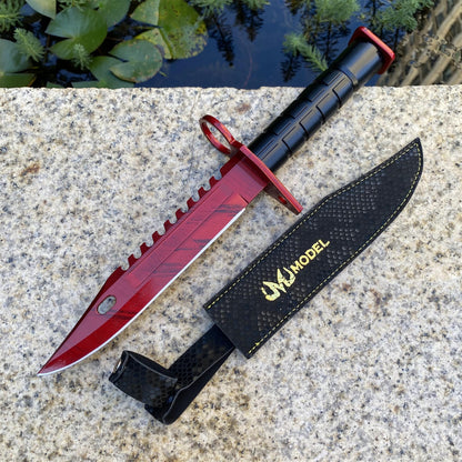 CSGO Full-Size Metal M9 Bayonet Dull Blade Replica 33CM/13"