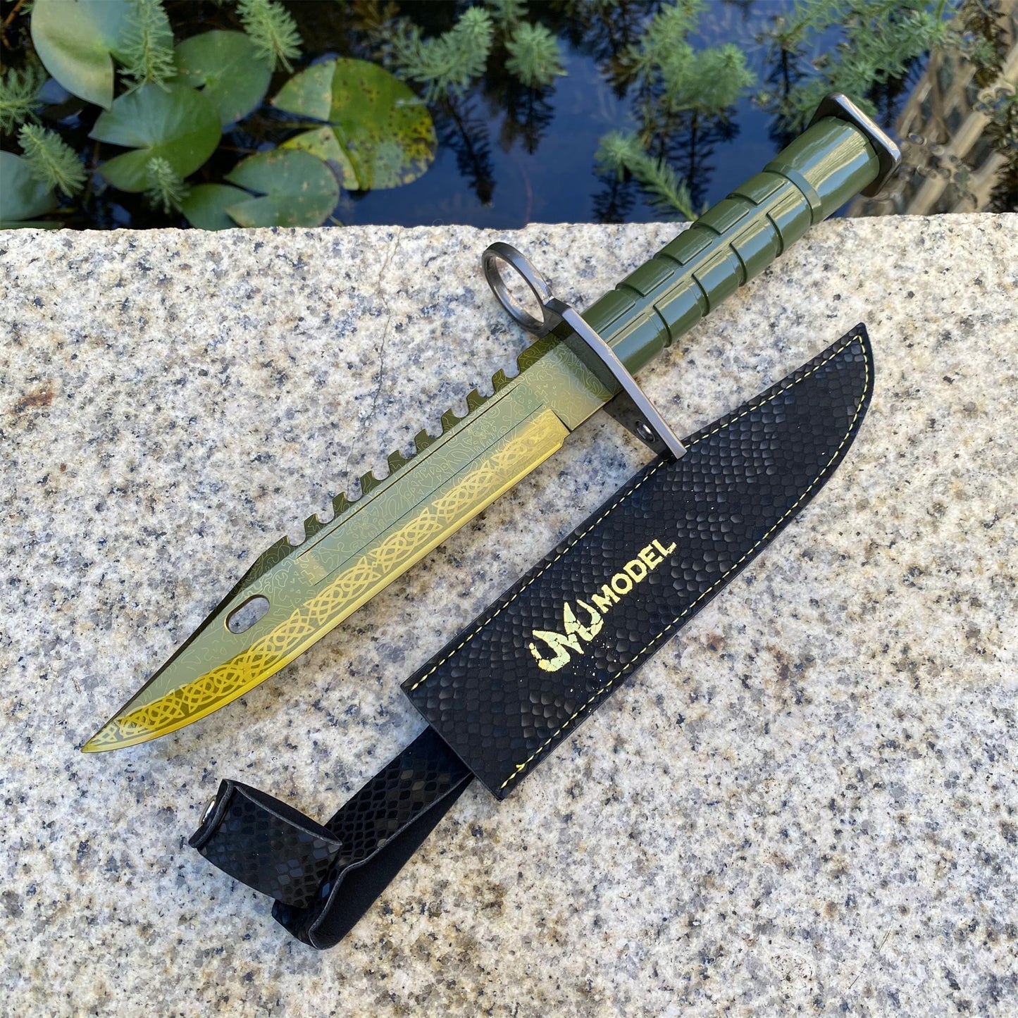 CSGO Full-Size Metal M9 Bayonet Dull Blade Replica 33CM/13"