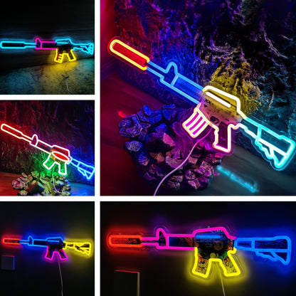 Customized CSGO Rare Skin M4A1-S Neon Light Wall Decor
