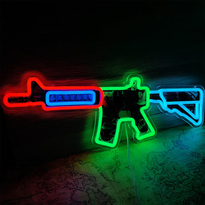 Customized CSGO M4A4 Neon Light Game Room Wall Decor
