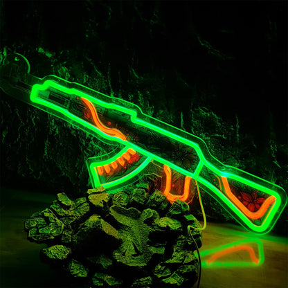 Customized AK47 Rare Skin Neon Light Game Room Decor