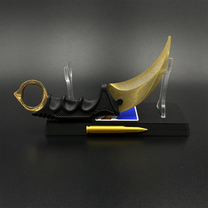 Game Karambit Lore Skin Replica Dull Blade Trainer For Collection