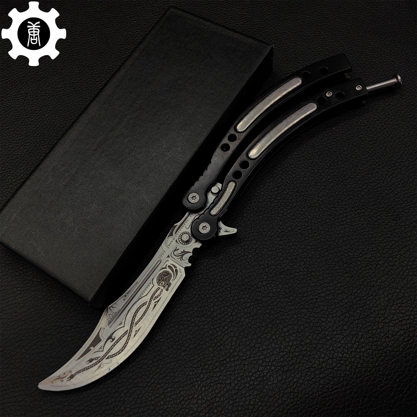 Cartel Balisong Metal Butterfly Knife Game Prop 