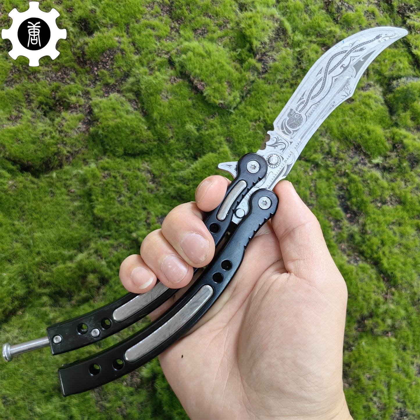 Cartel Balisong Metal Butterfly Knife Game Prop 