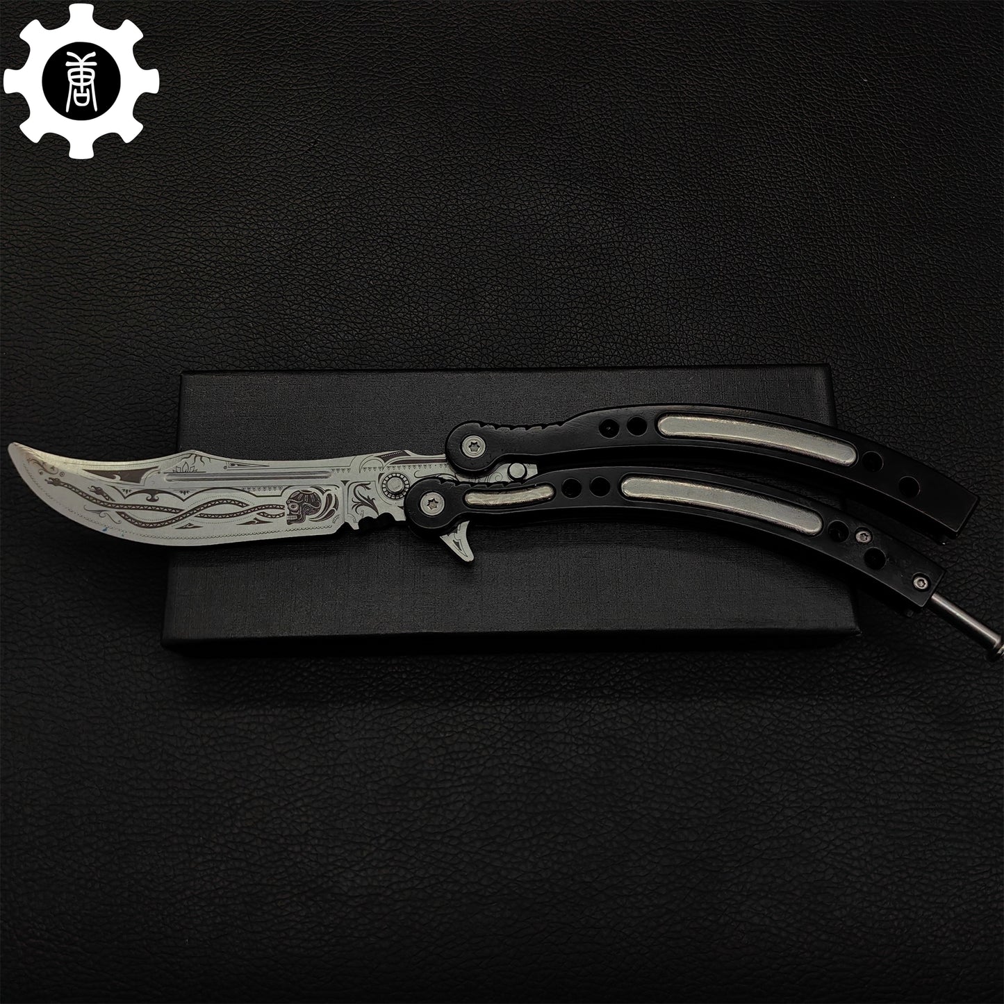 Cartel Balisong Metal Butterfly Knife Game Prop 