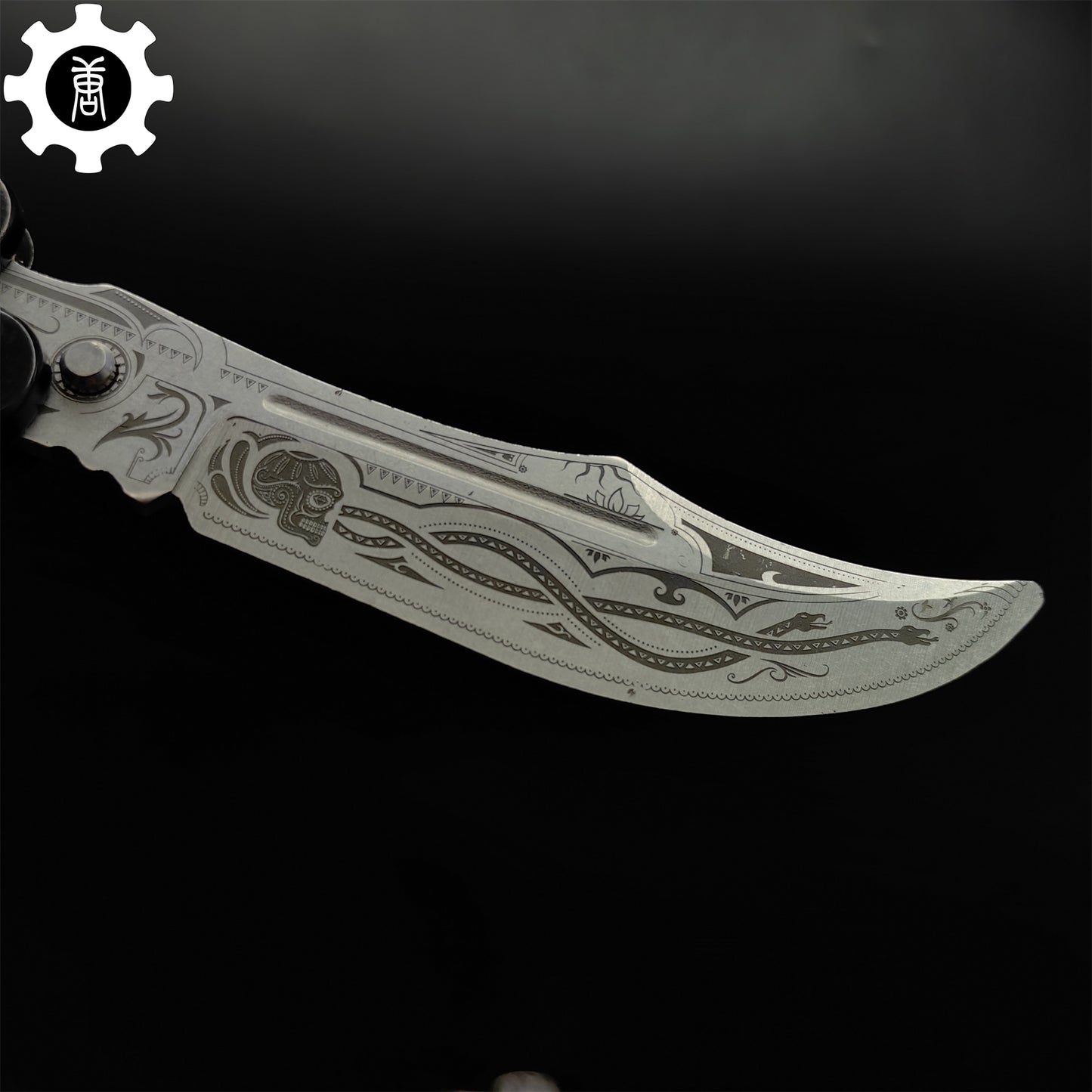 Cartel Balisong Metal Butterfly Knife Game Prop 