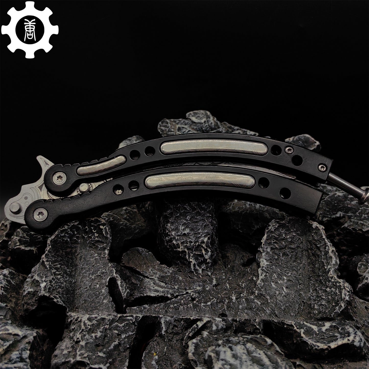 Cartel Balisong Metal Butterfly Knife Game Prop 